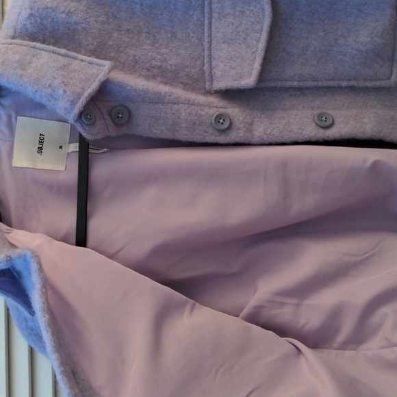 .Object Orchid Bloom Boxy Fit Purple Shacket Jacket Medium - Picture 12 of 16